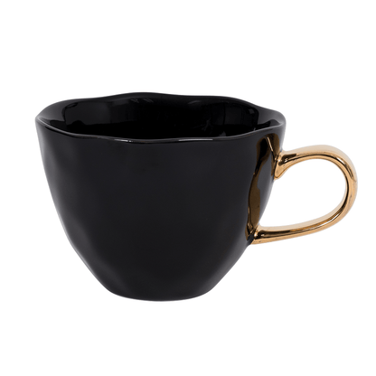 Guten Morgen Tasse schwarz