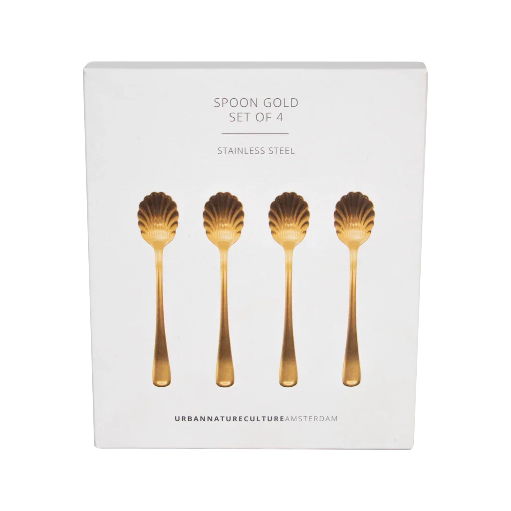 Spoon Gold, s4 in giftbox - Urban Nature Culture Spoon Gold, s4 in giftbox - Urban Nature Culture
