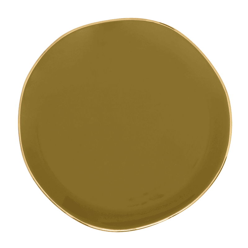 test plate Ø17 cm - Amber Green