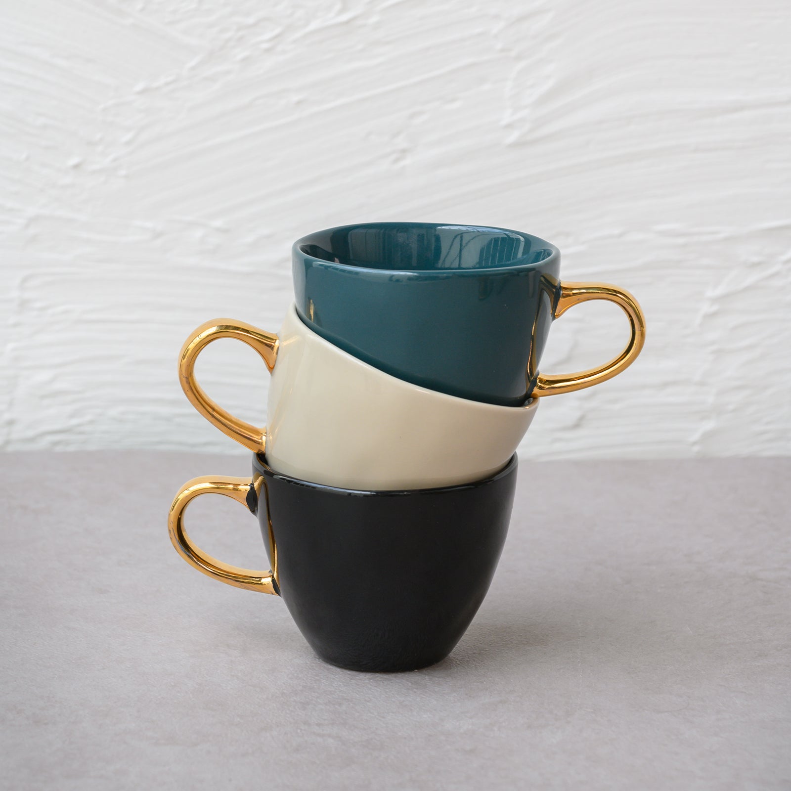 Good Morning cup Coffee Ø8 cm - Blue Green