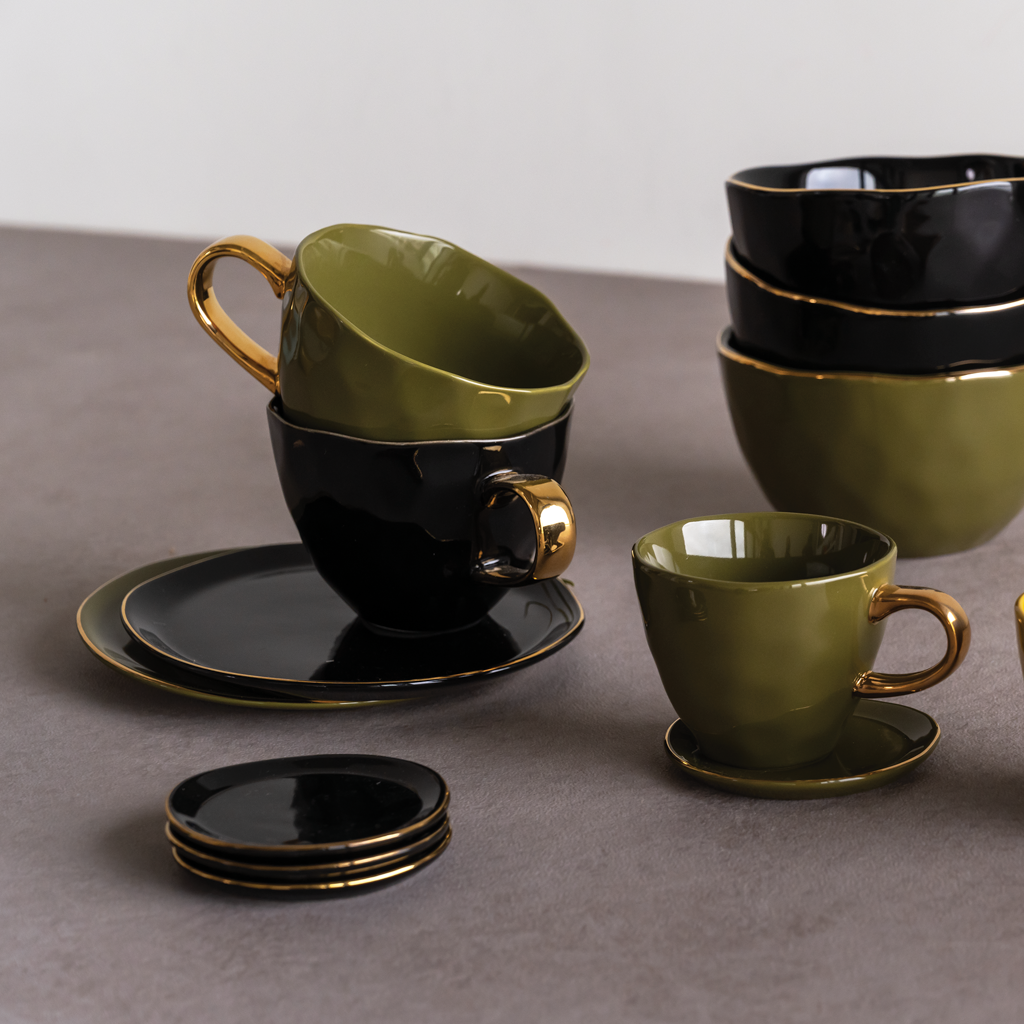 Good Morning plate Ø17 cm - Fir Green