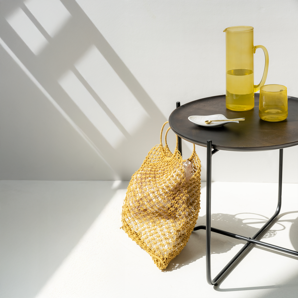 Table basse avec plateau de service Fez, Shizu Noir Petit