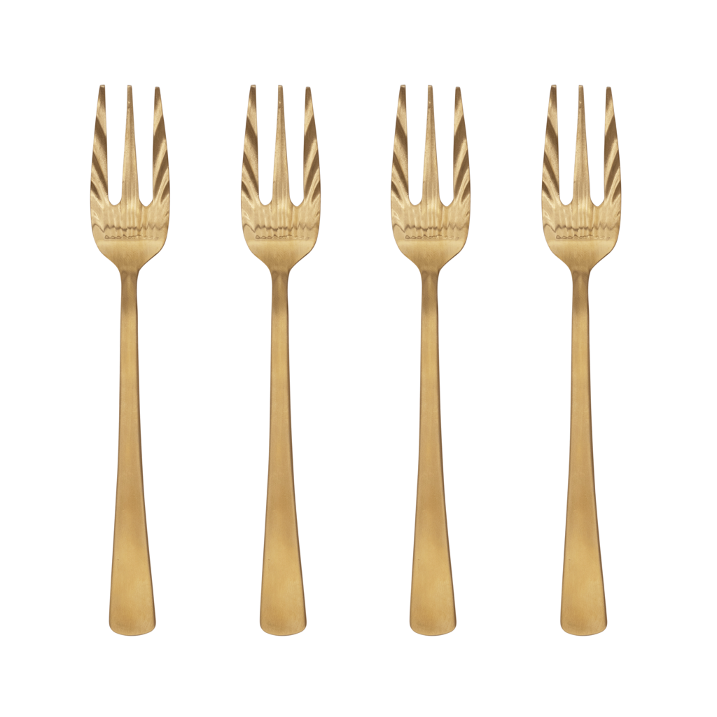 Fork Gold - Set of 4 in gift pack