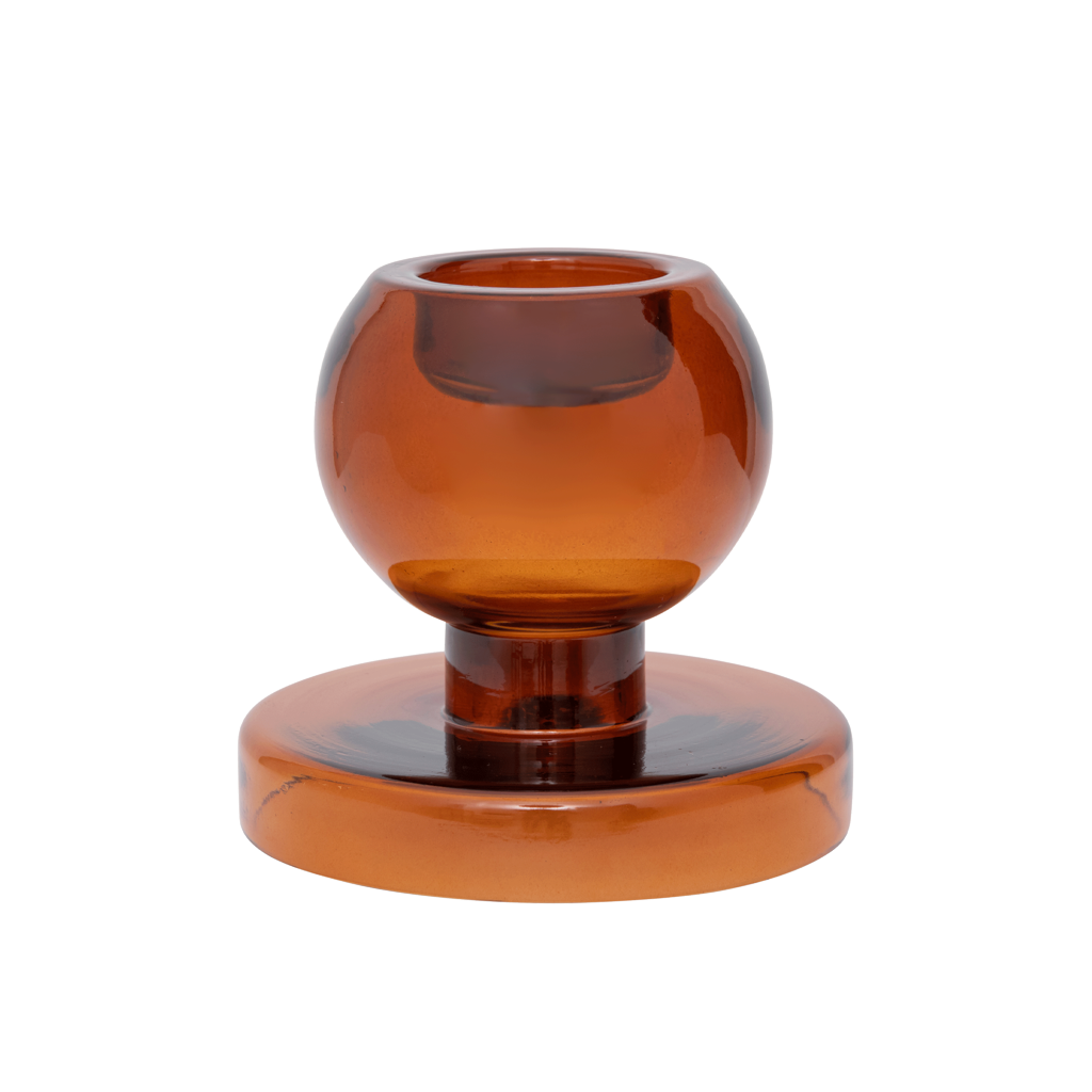 Bougeoir Tealight des Deux Côtés Abricot Orange