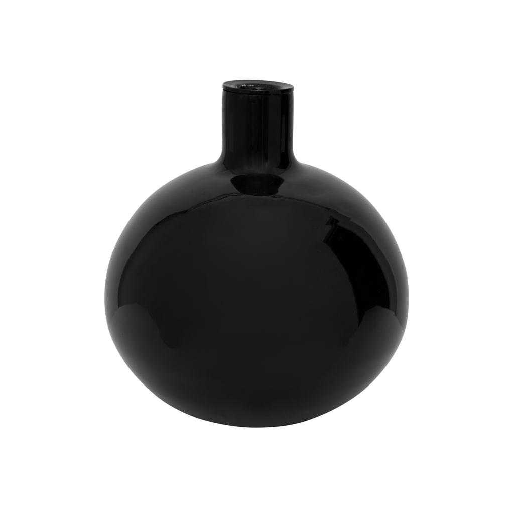Candle holder Bubble Black, M