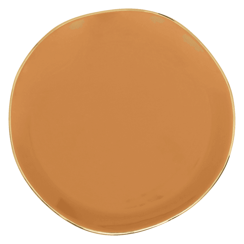 test plate Ø17 cm - Caramel