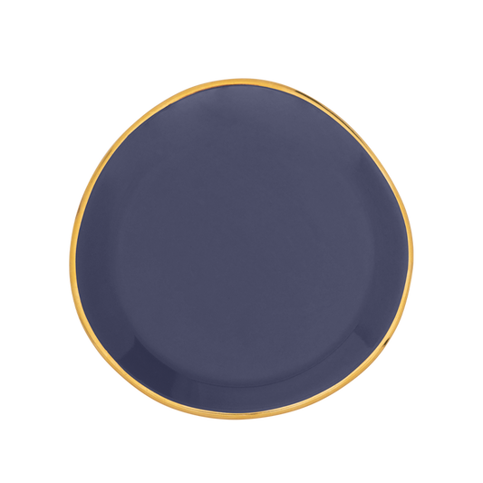 Good Morning plate Purple Blue