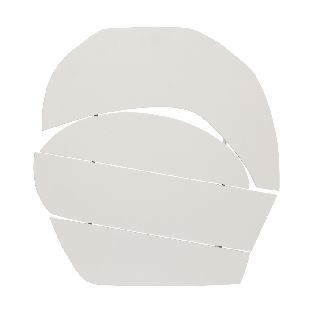 Wanddeko Wood Block Off White