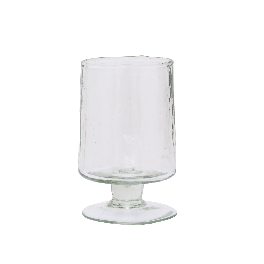 Wijnglas Hammered transparant