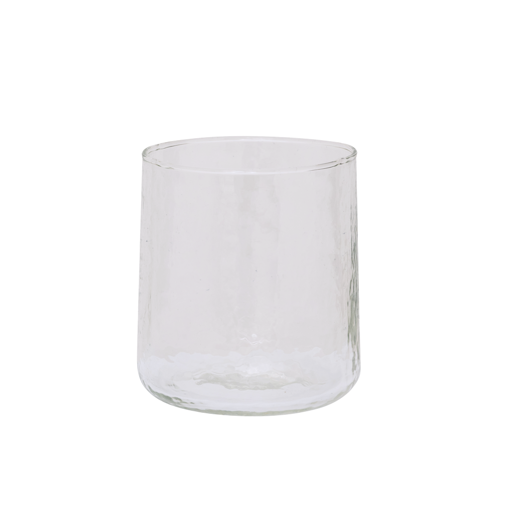 Tumbler Hammered transparant