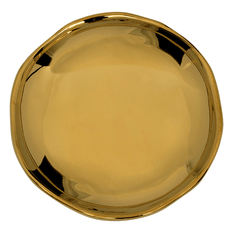 Good Morning plate Ø9 cm - Gold