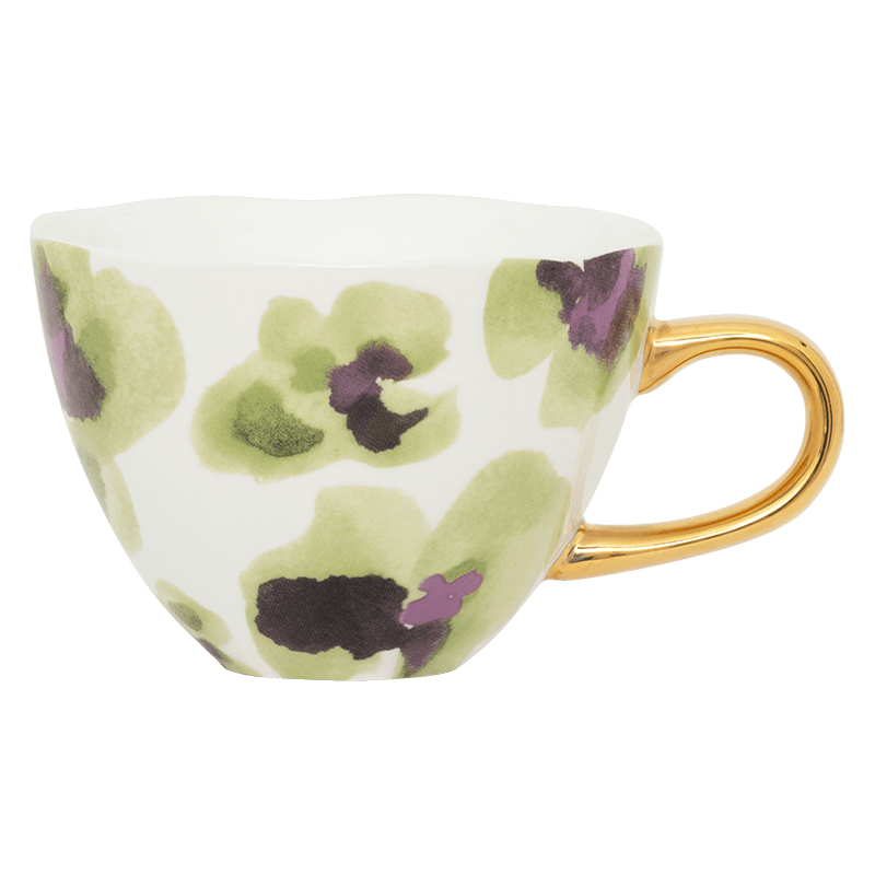 Good Morning cup Cappuccino / Tea Ø11 cm - Green Purple