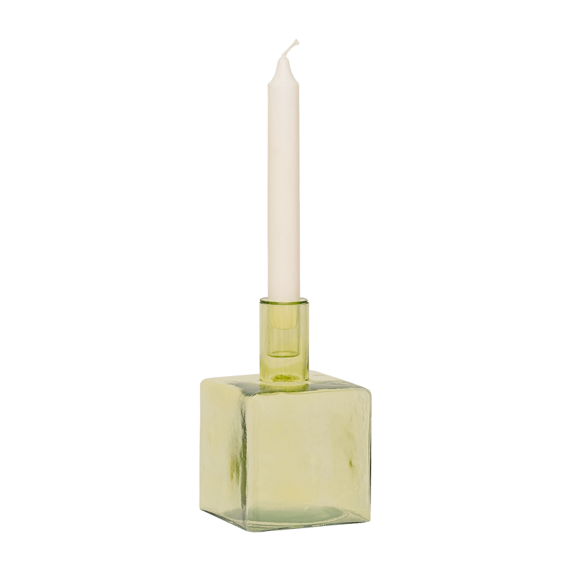 Candle holder Cubico Pale Green - Urban Nature Culture