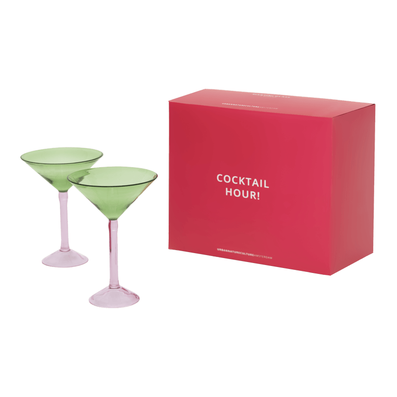 Martini cocktail glass, set of 2, in gift pack - Urban Nature Culture