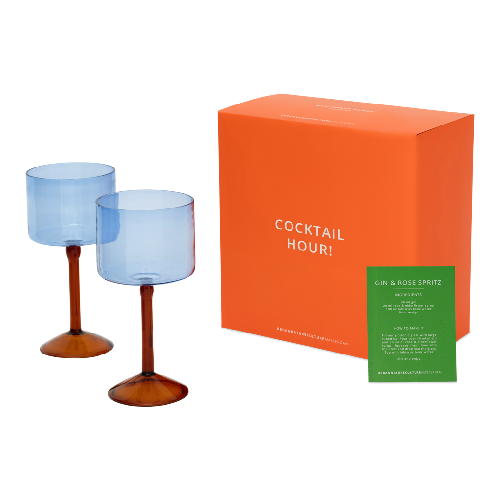 Gin-tonic cocktail glass, set of 2, in gift pack