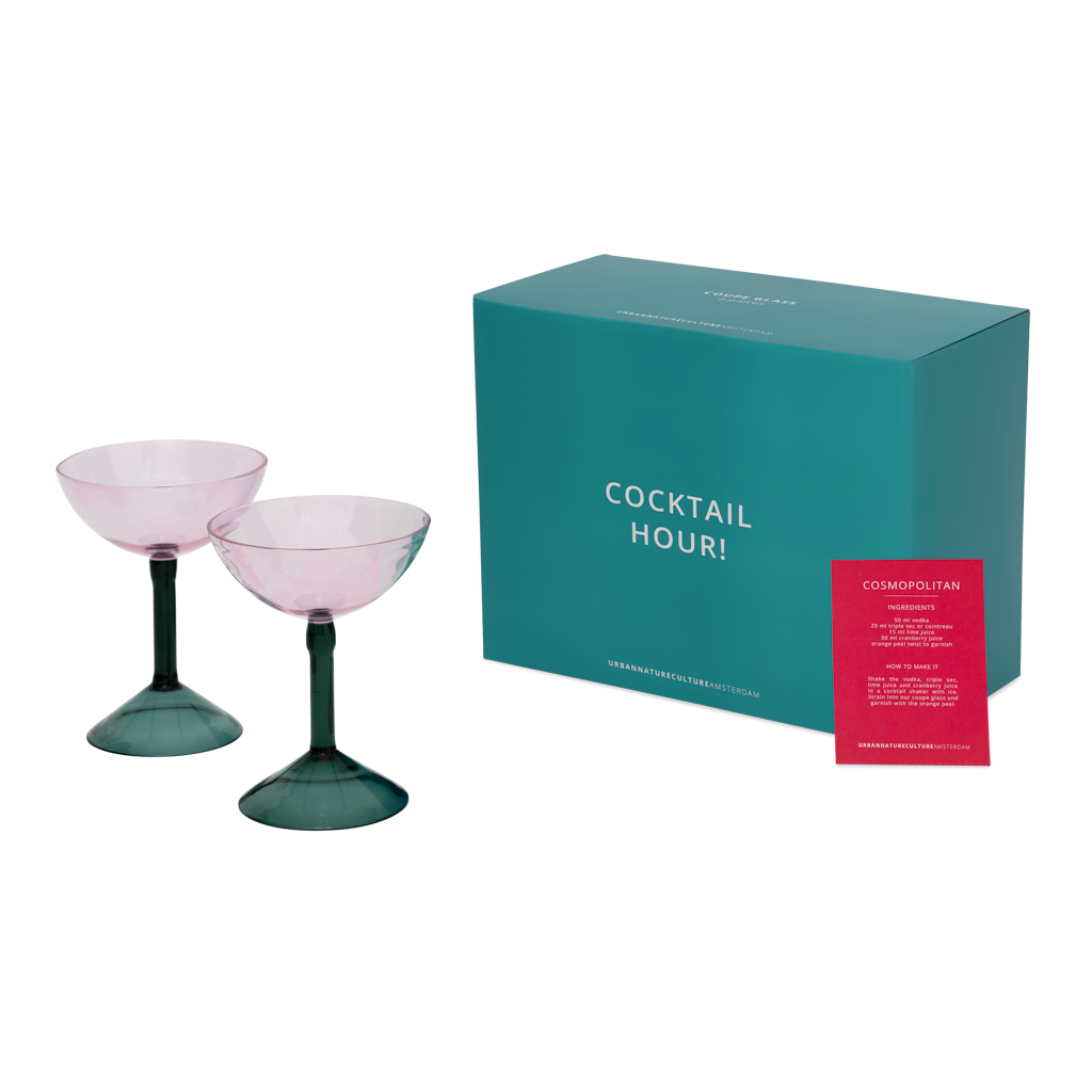 Coupe cocktail glass, set of 2, in gift pack