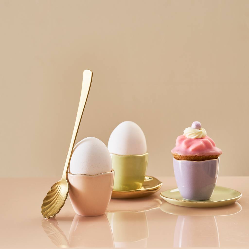 Good Morning egg cup Pale Green, Set of 2, in gift pack
