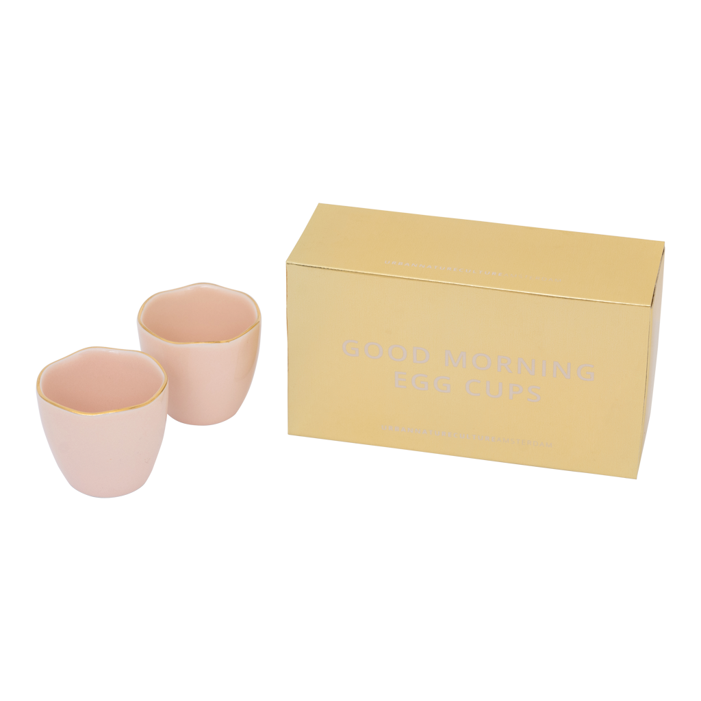 Good Morning egg cup Old Pink, Set of 2, in gift pack