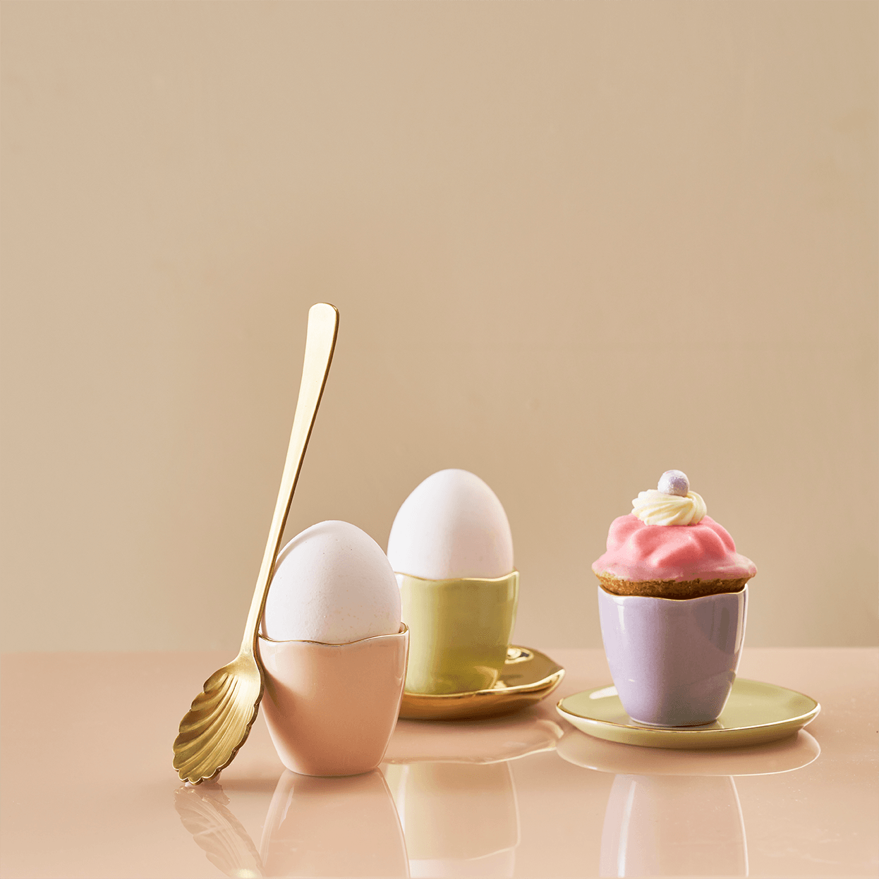 Good Morning egg cup, Set of 2, in gift pack