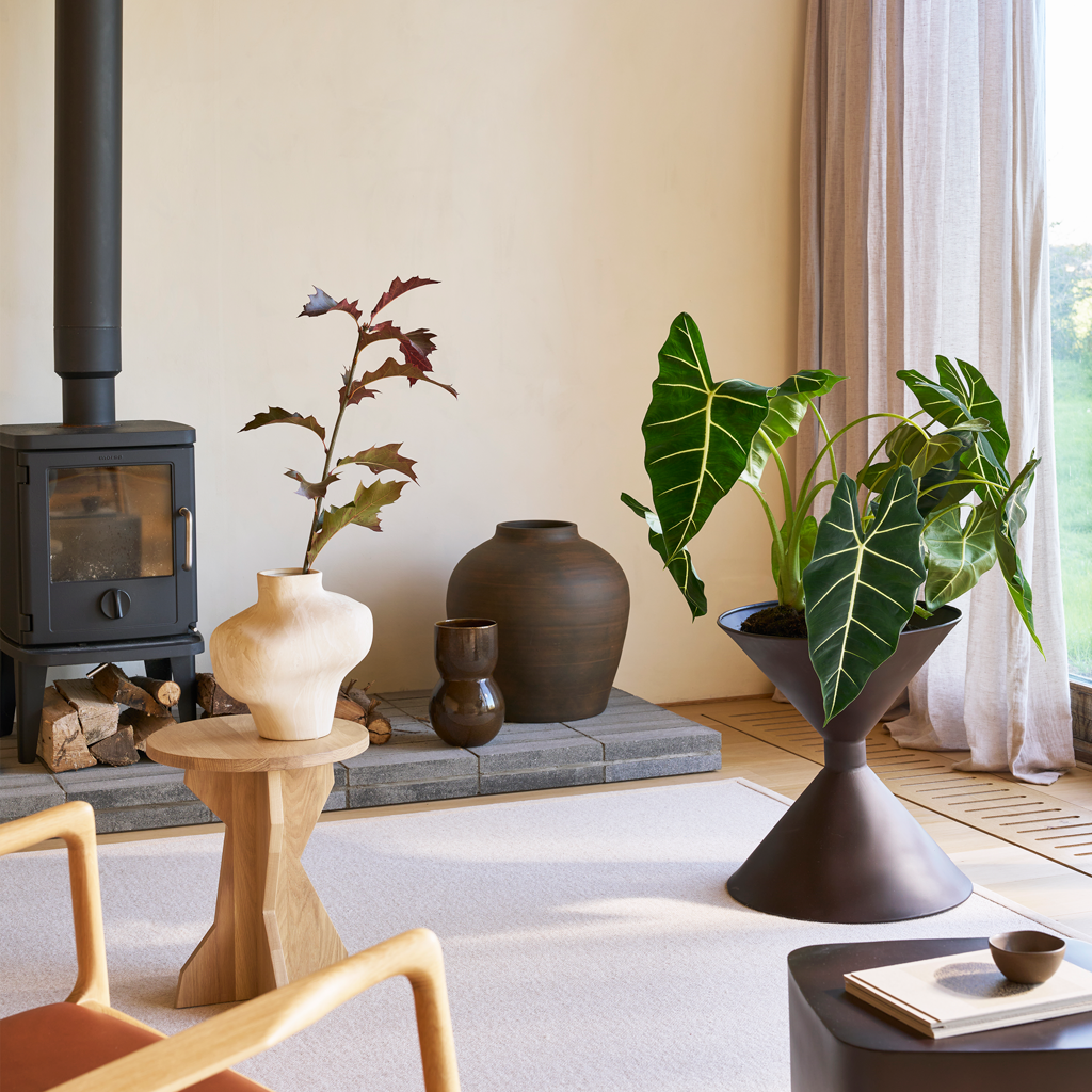 Vase Noan marron du centre-ville