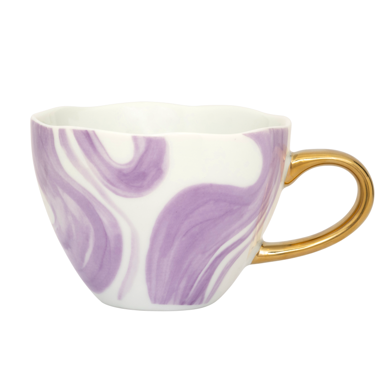 Good Morning cup Cappuccino / Tea Ø11 cm - Emerald Violet