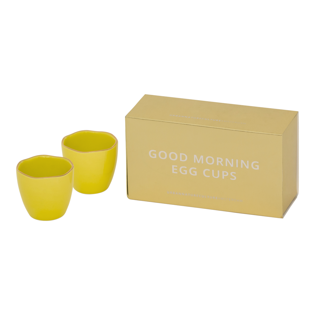 Good Morning egg cup Limelight, set of 2, in gift pack