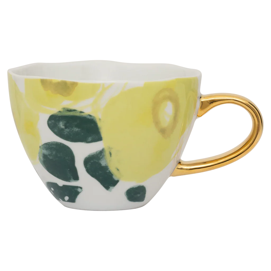 Good Morning cup Cappuccino/Tea Floral Art Ø11 cm - Limelight - Urban Nature Culture