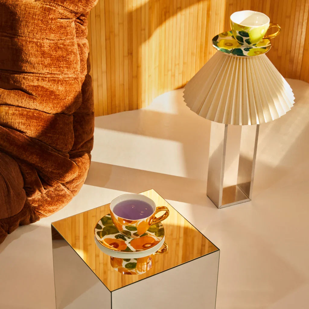 Good Morning cup Cappuccino/Tea Floral Art Ø11 cm - Limelight - Urban Nature Culture