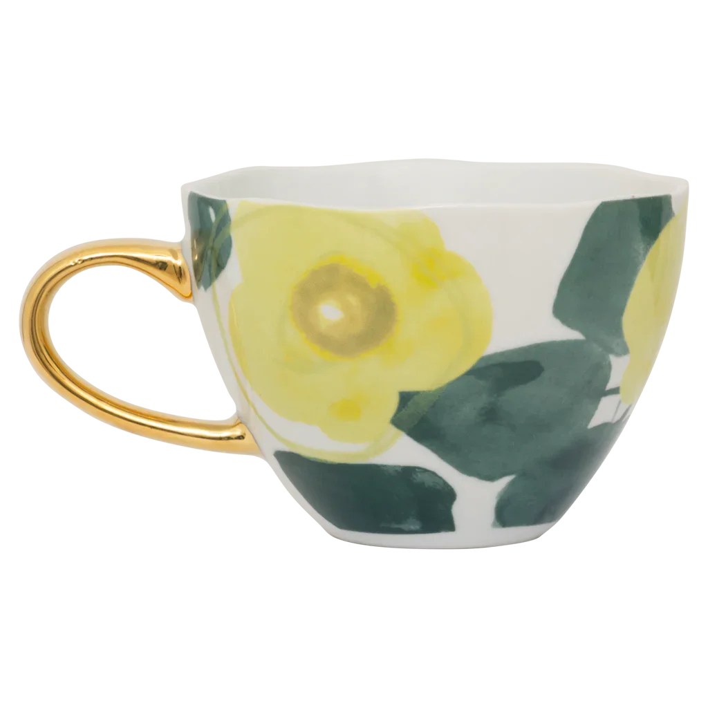 Good Morning cup Cappuccino/Tea Floral Art Ø11 cm - Limelight - Urban Nature Culture