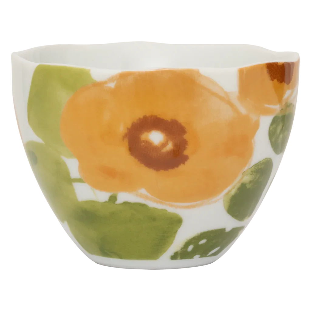 Good Morning cup Cappuccino/Tea Floral Art Ø11 cm - Caramel - Urban Nature Culture