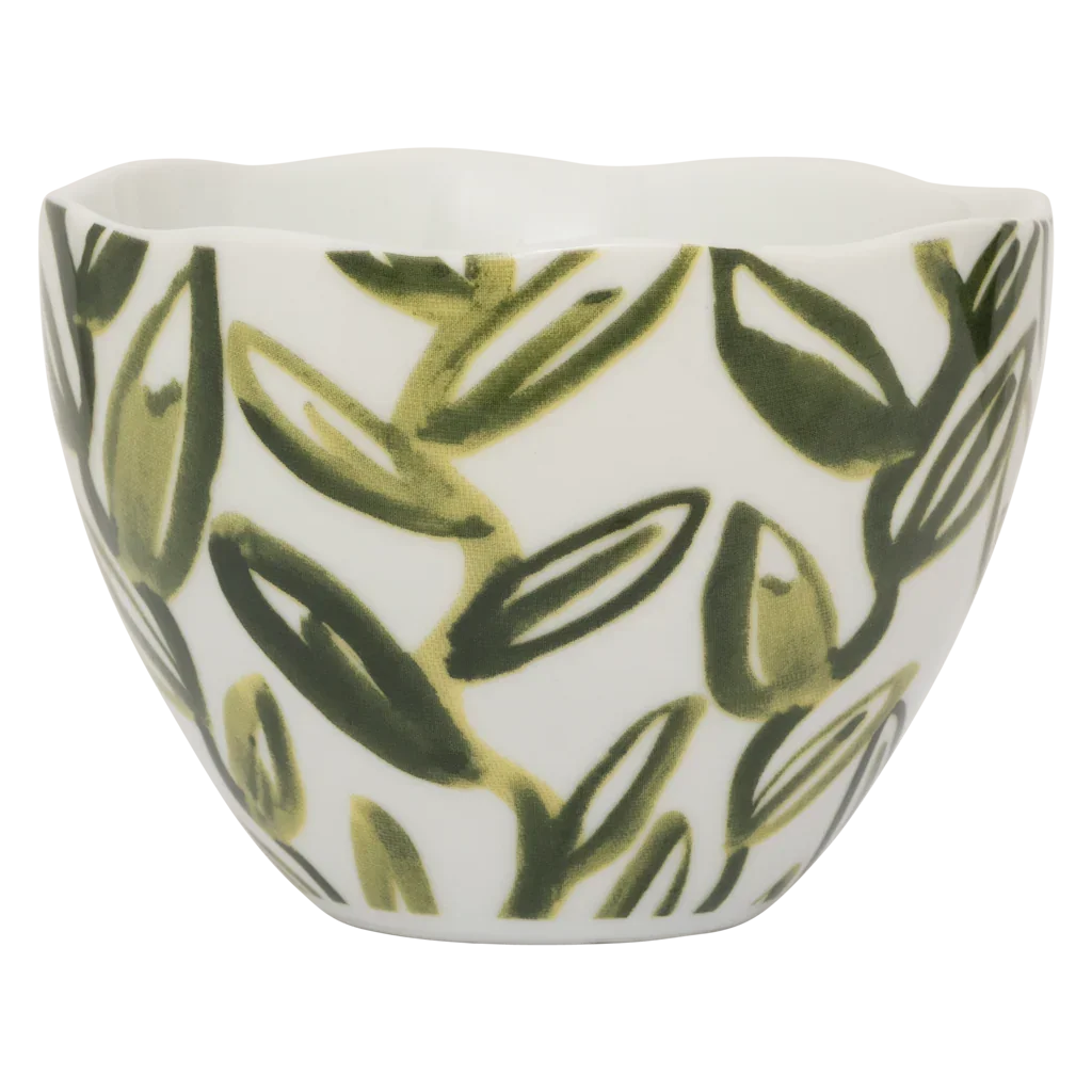 Good Morning cup Cappuccino/Tea Leaves Ø11 cm - Evergreen Sprig - Urban Nature Culture