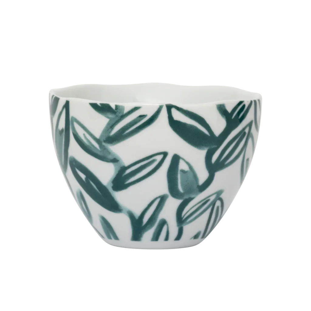 Good Morning cup Cappuccino/Tea Leaves Ø11 cm - Aqua - Urban Nature Culture