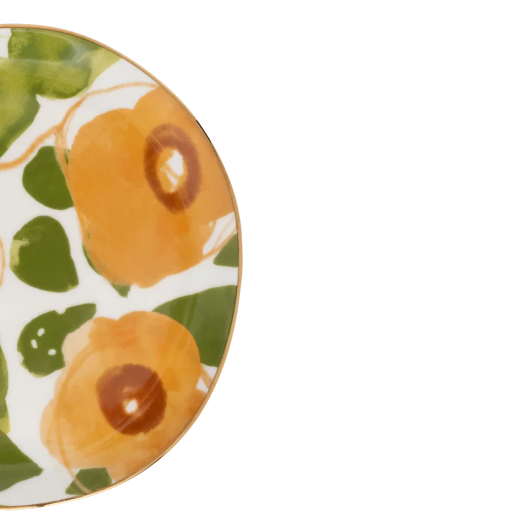 Good Morning plate Ø17 cm - Floral Art Caramel - Urban Nature Culture