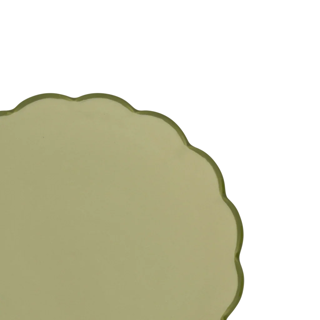 Good Morning plate Sculpted, Pale Green - Urban Nature Culture