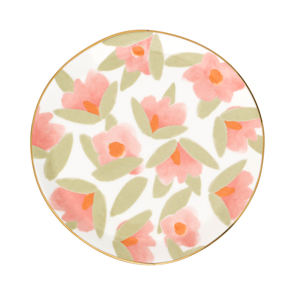 Good Morning plate, Ø17 cm Lilja, Burnt Coral