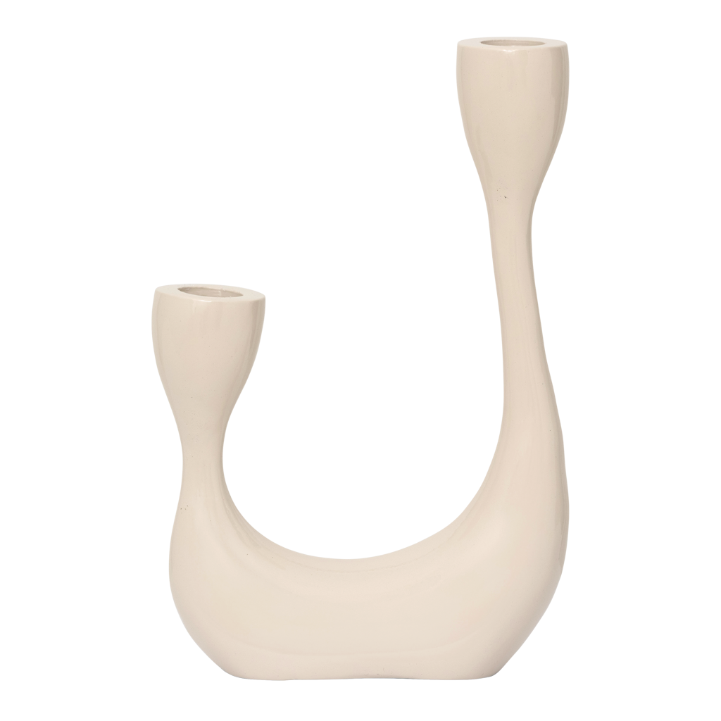 Candle holder Palesa, Almond milk