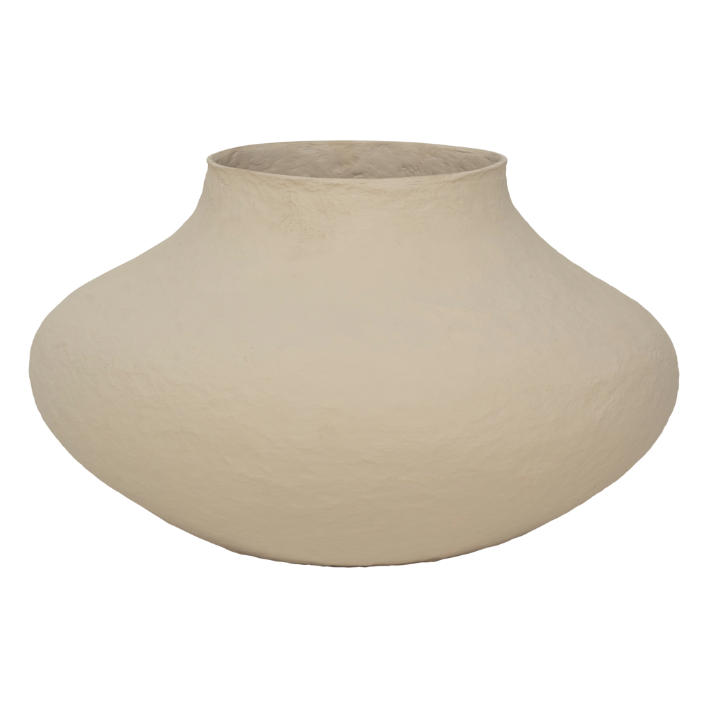 Decorative pot Vif, Pale khaki