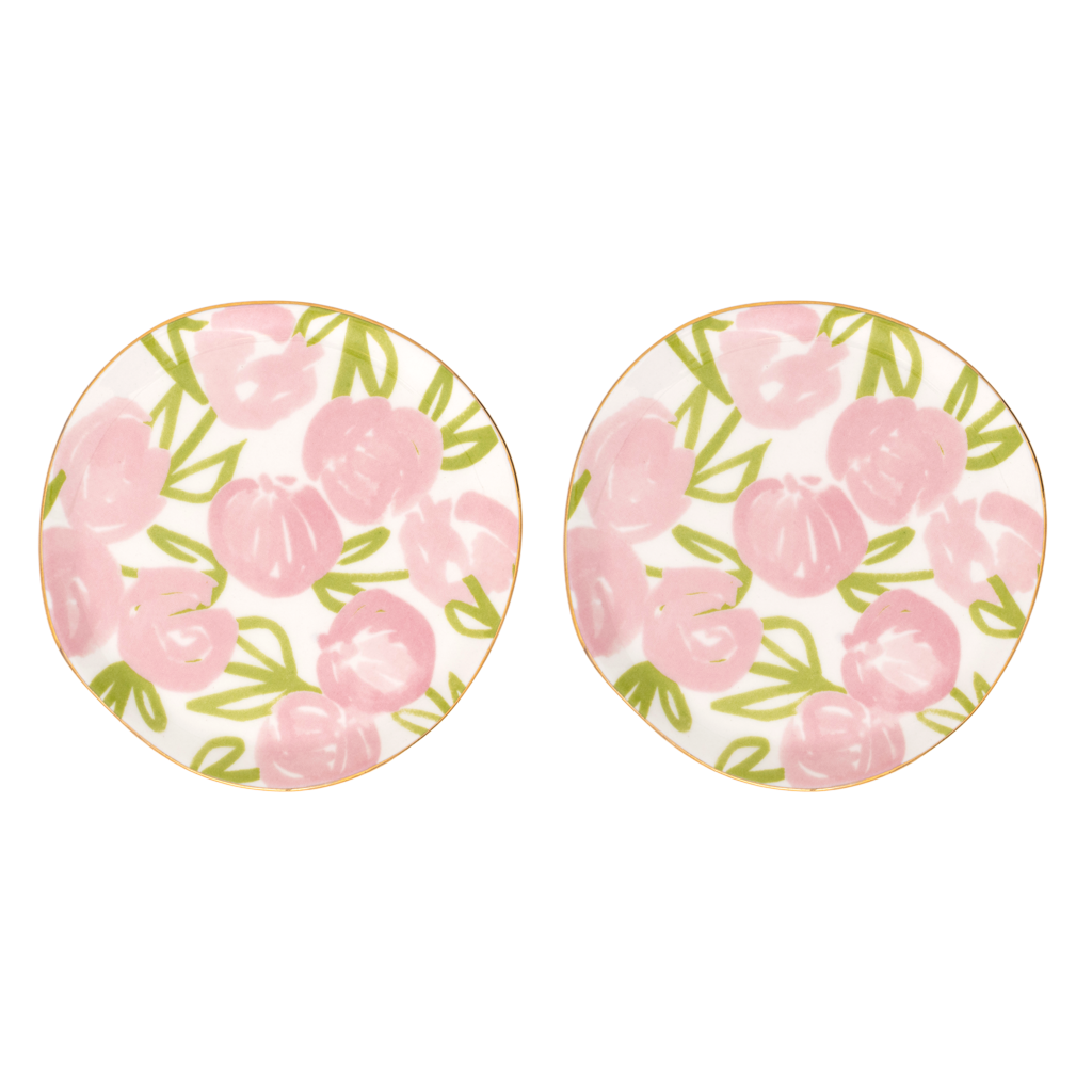 Good Morning plate, Ø12 cm Palesa, Set of 2, Flamingo pink