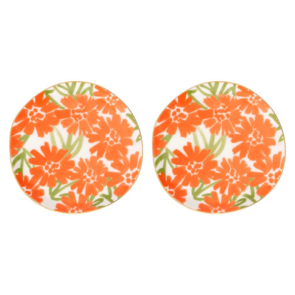 Good Morning plate, Ø12 cm Palesa, Set of 2, Carrot