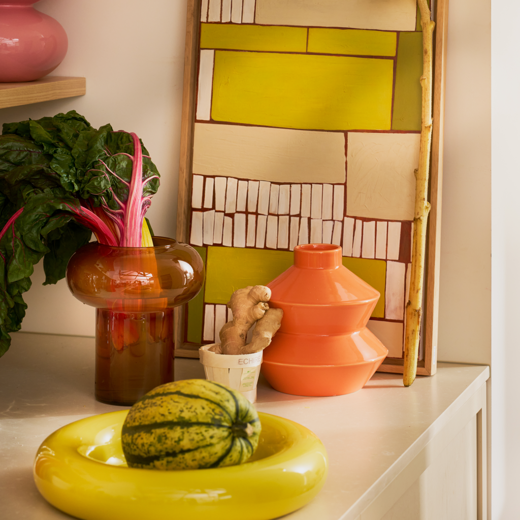 Serving bowl Lou Warm olive