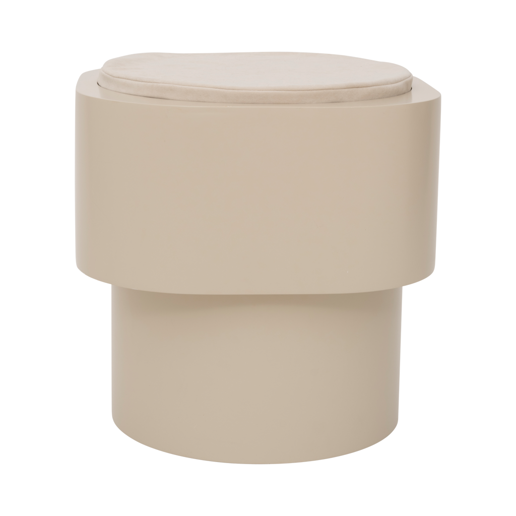 Side table Tabouret, Pale khaki