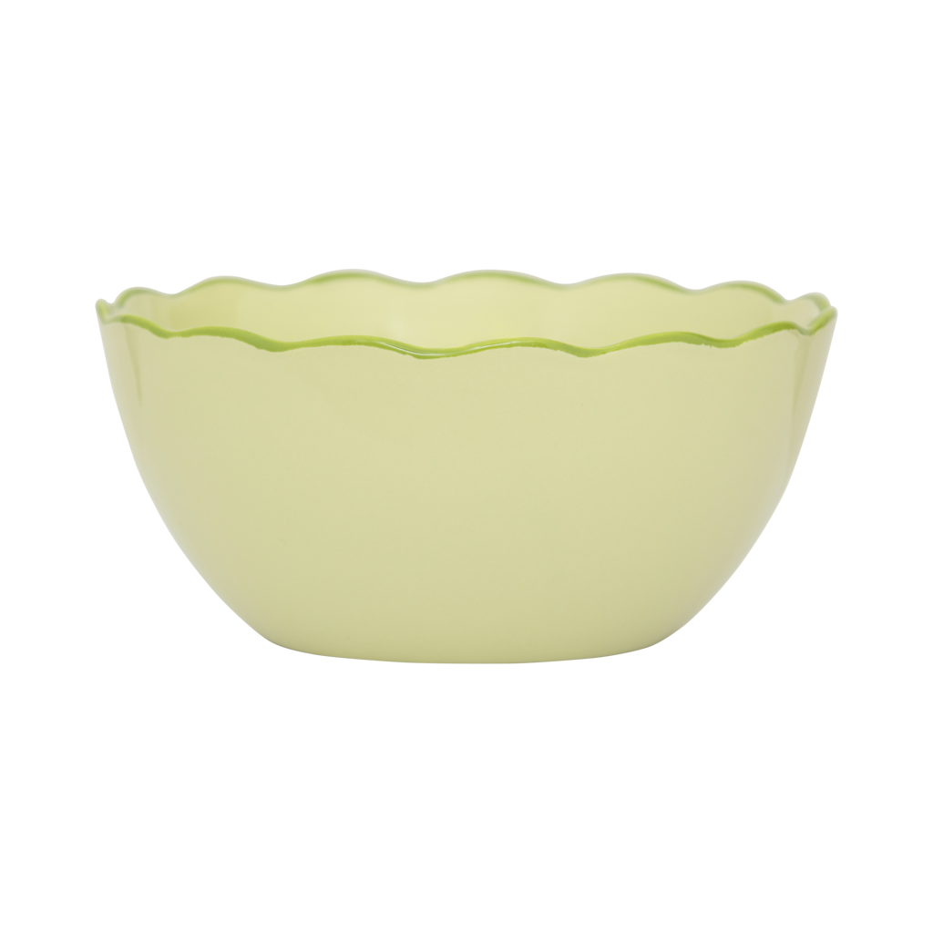 Good Morning bowl sculpted Pale green