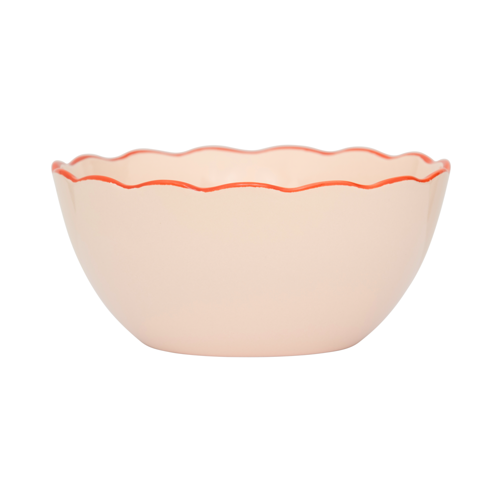 Good Morning bowl sculpted Old pink
