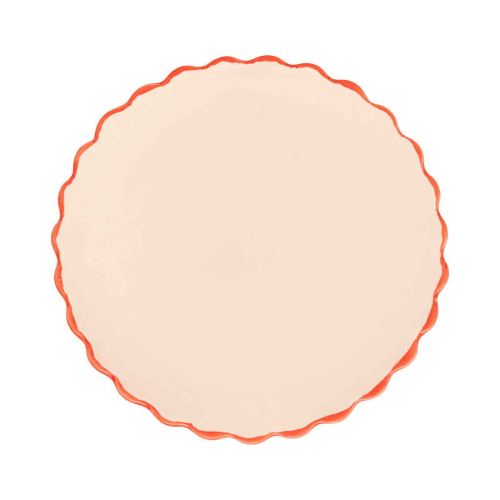 Good Morning plate sculpted 13,5cm, Old pink