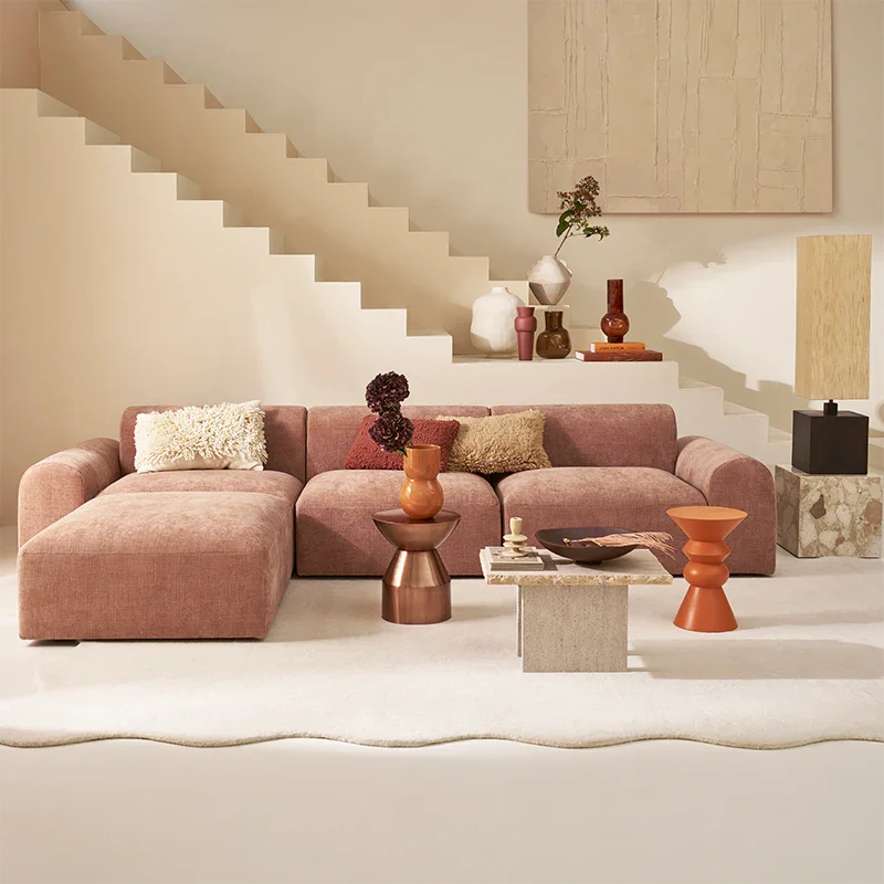 Modular seater Tao, Old Pink - 90 * 100 * 74cm - Urban Nature Culture