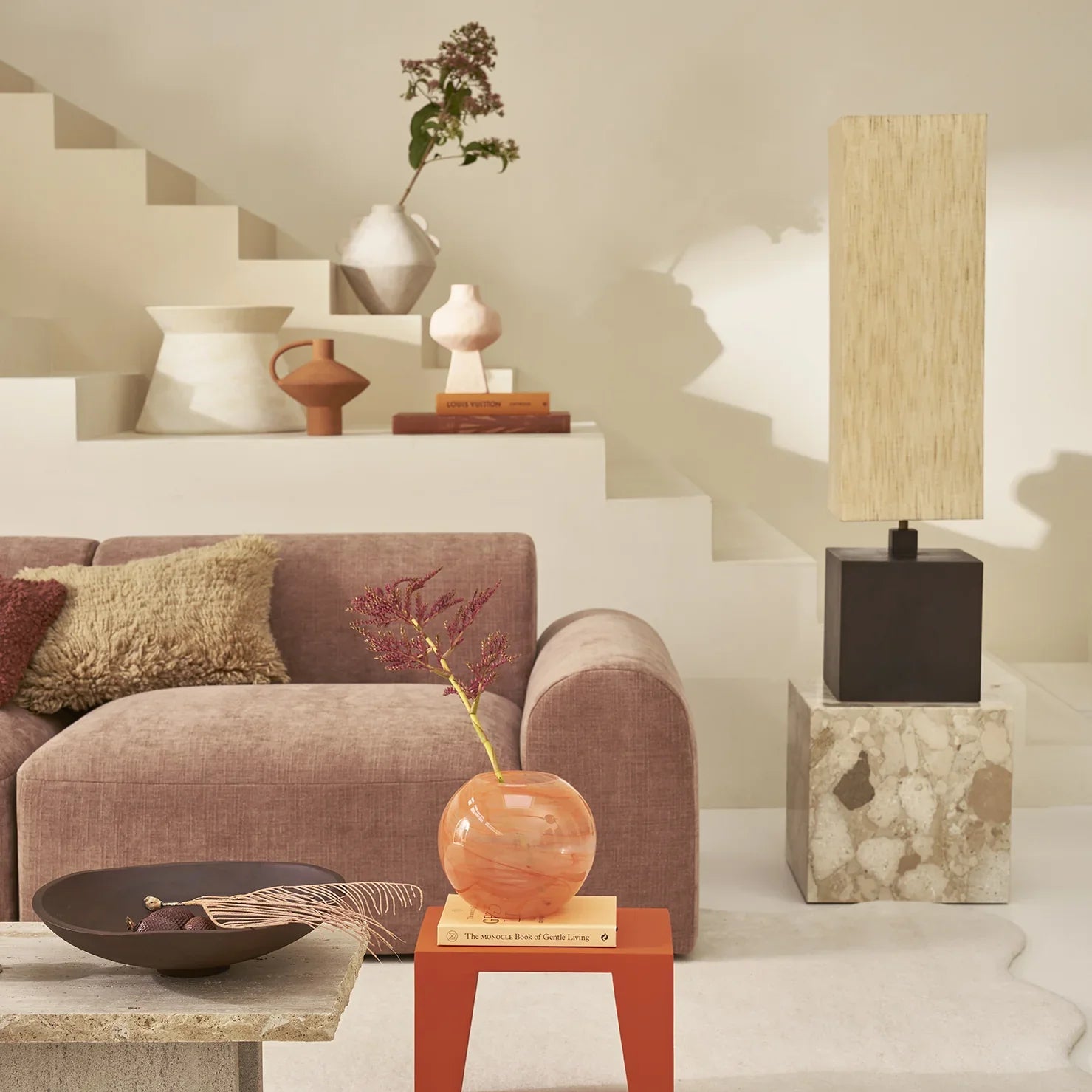 Modular seater Tao, Old Pink - 90 * 100 * 74cm - Urban Nature Culture