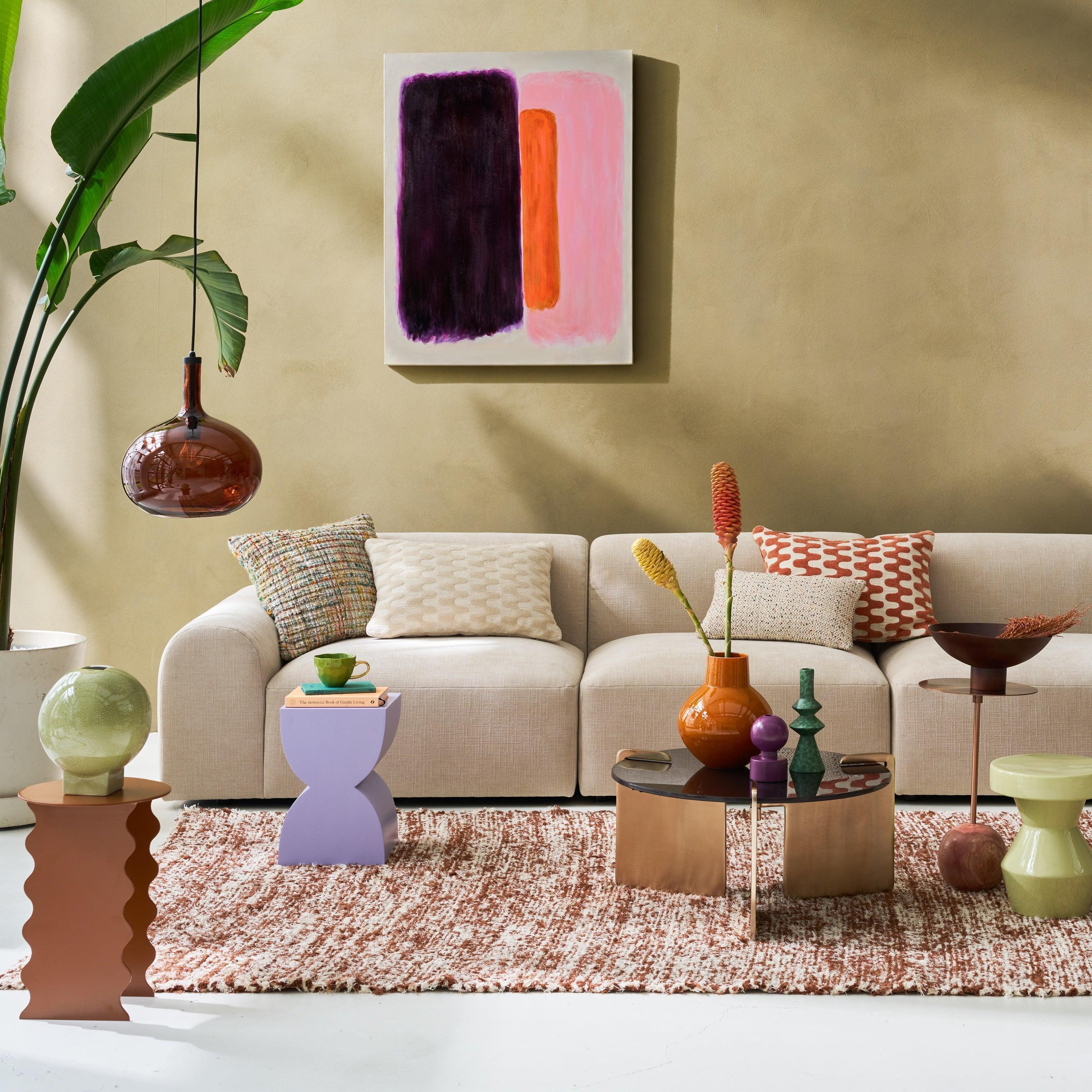 Modular hocker Tao, almond milk - 90 * 100cm - Urban Nature Culture