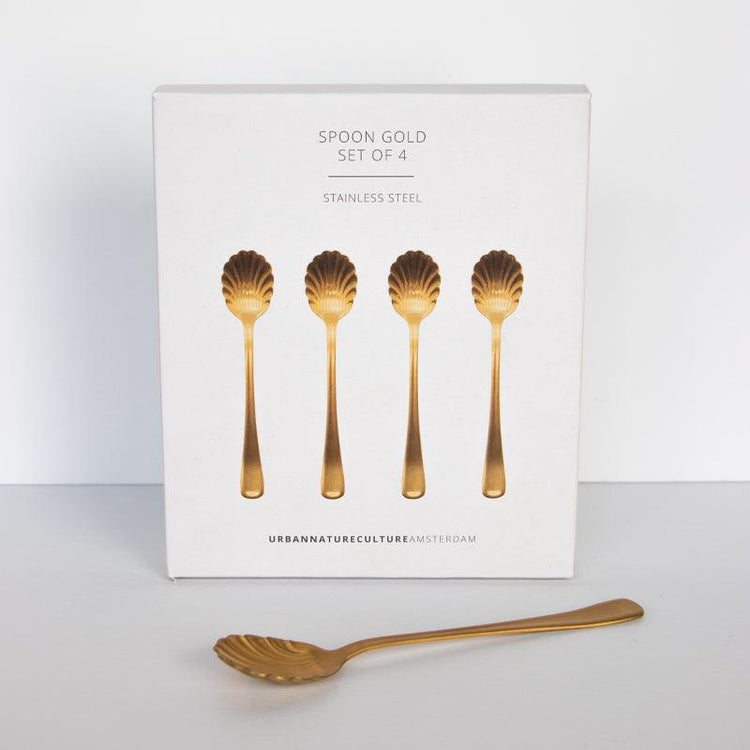 Spoon Gold - Set of 4 in gift pack - Urban Nature Culture