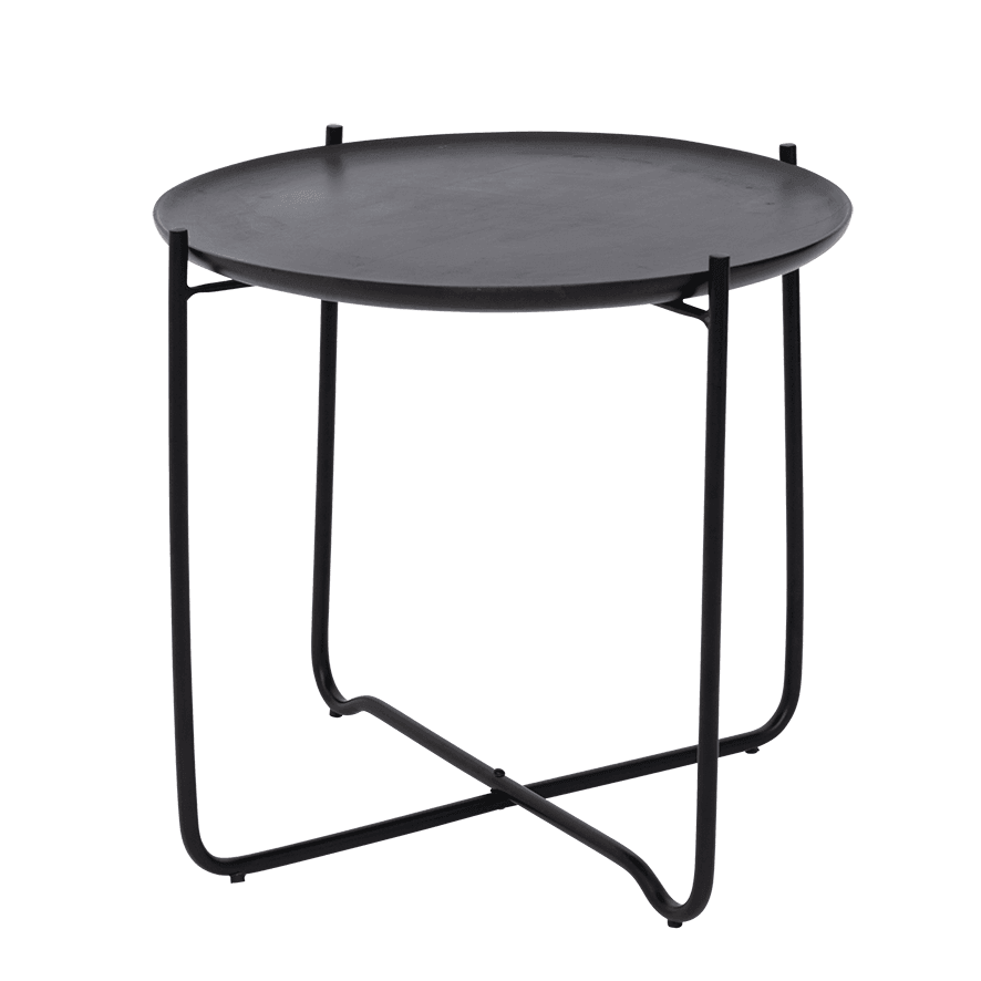 Coffee table with serving tray Fez, shizu black small - Urban Nature Culture