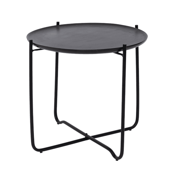 Coffee table with serving tray Fez, shizu black small - Urban Nature Culture